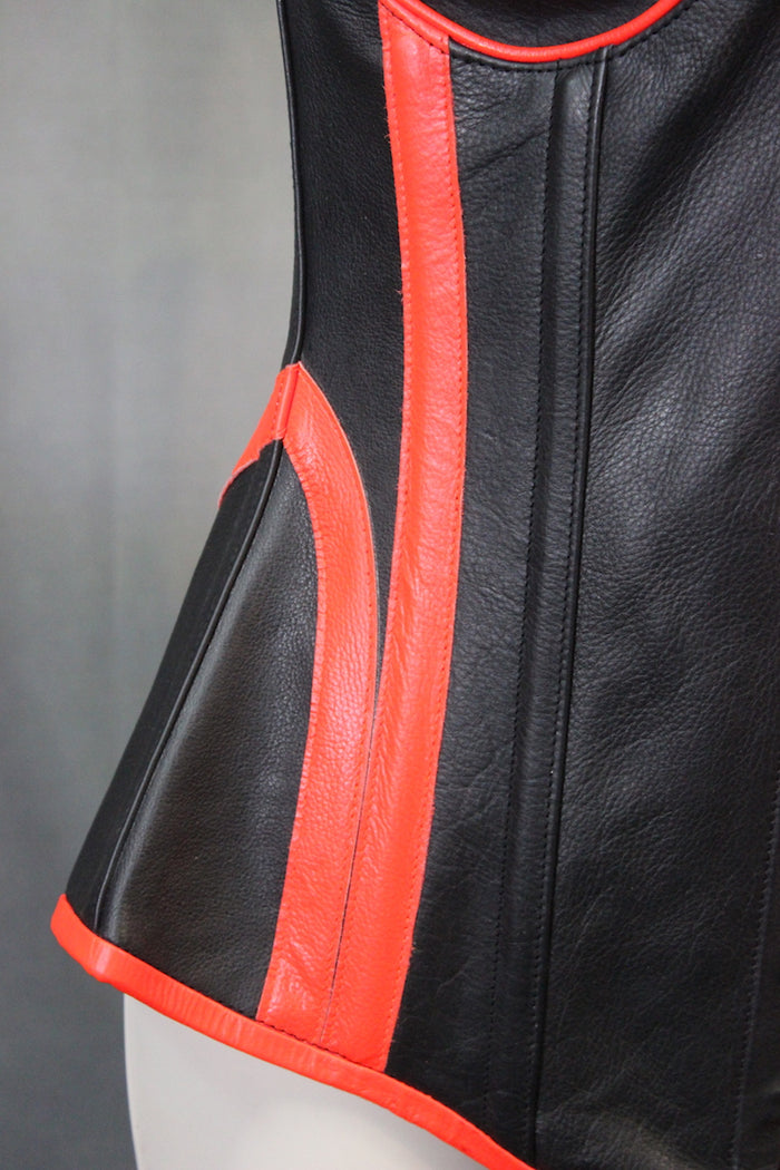 Cyber Leather Corset by The Otter and The Fox