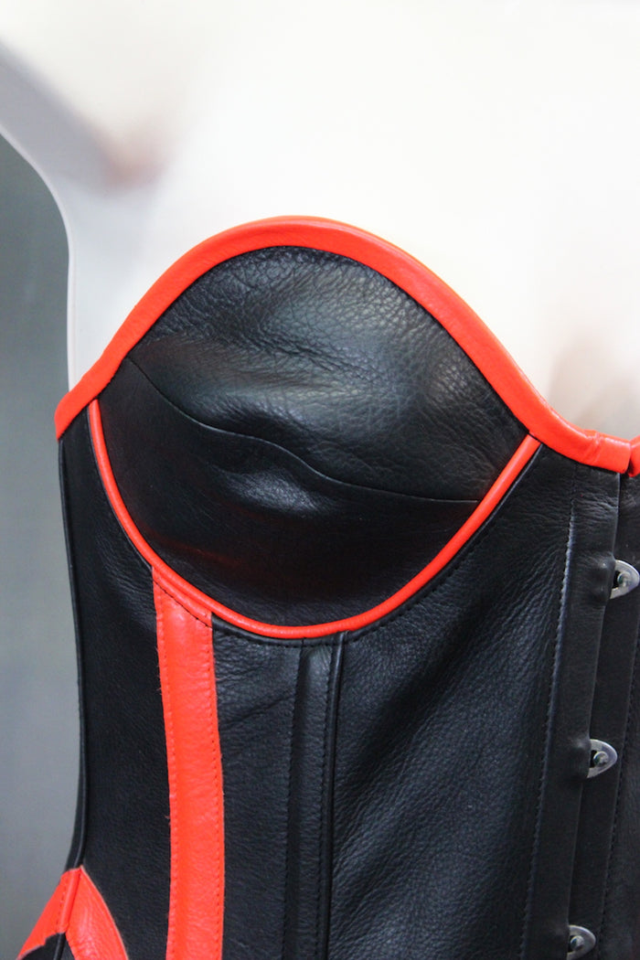 Cyber Leather Corset by The Otter and The Fox