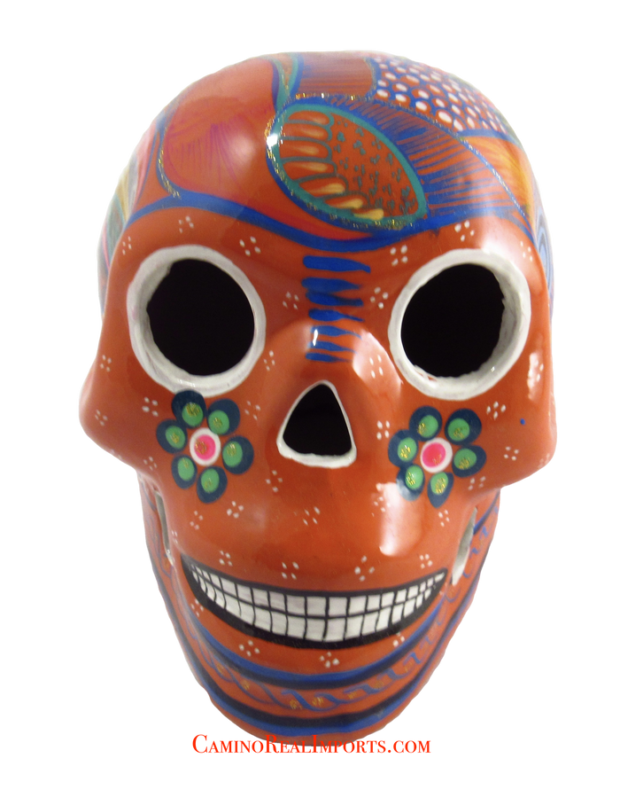 Day Of The Dead Hand Painted Skull LCS007