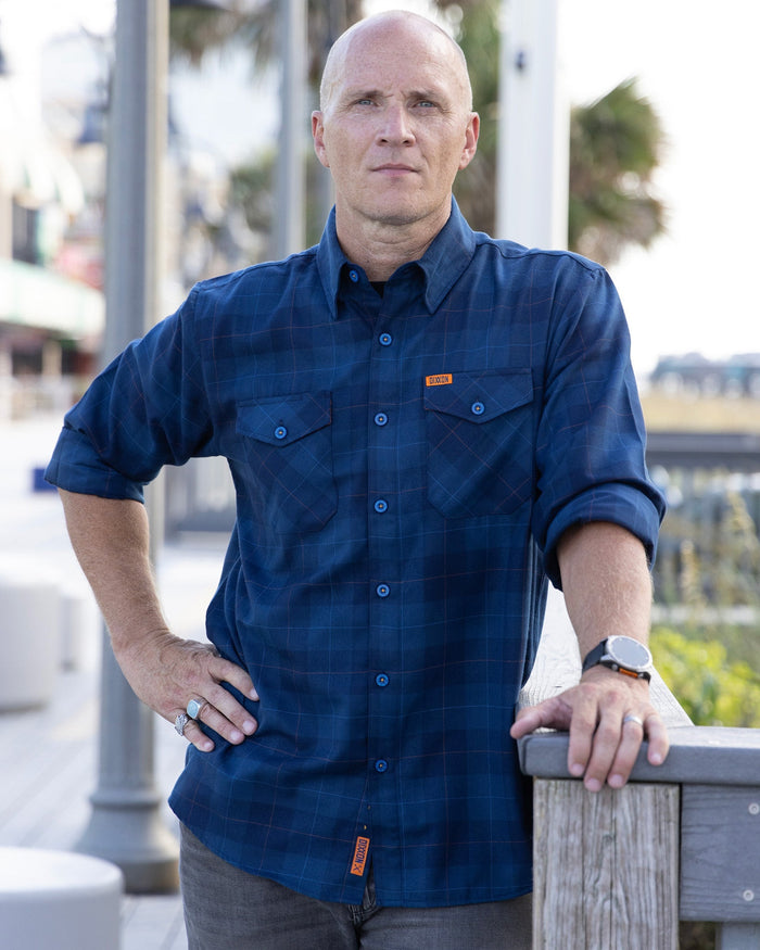 DDC + TRU (Draplin) Flannel - Never - Ending Navy - Dixxon Flannel Co.