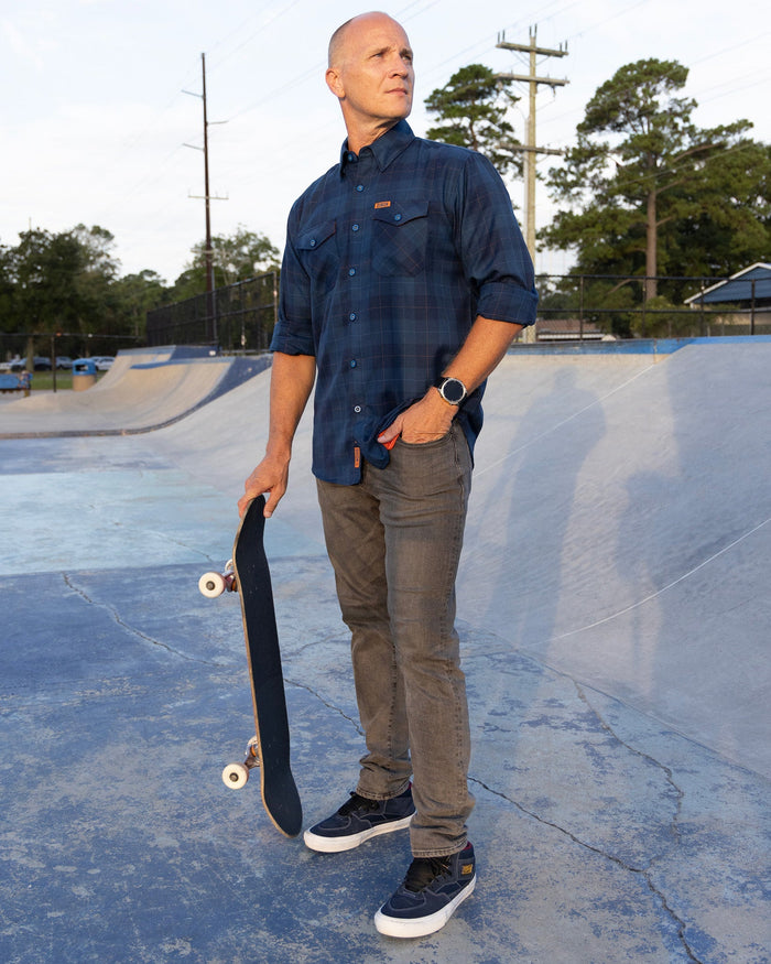 DDC + TRU (Draplin) Flannel - Never - Ending Navy - Dixxon Flannel Co.