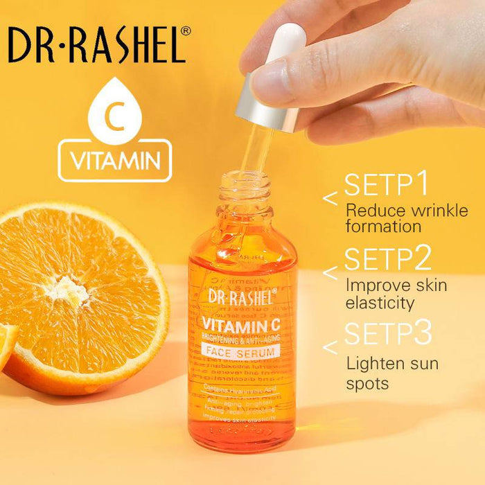 Dr Rashel Vitamin C Brightening & Anti - Aging Face Serum 50ml – Revitalize Your Skin - Lotshop.pk