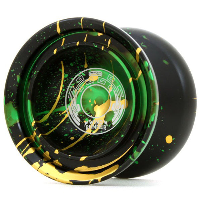Black with Green and Gold