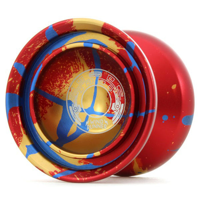 Red with Gold and Blue