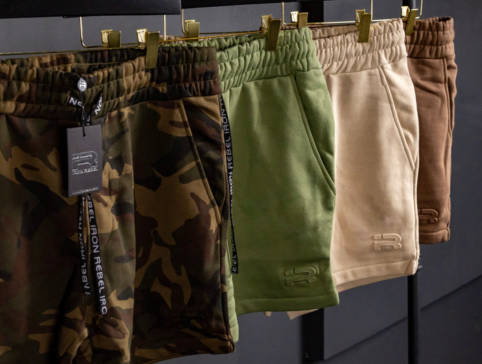 Embossed Shorts (Mocha)
