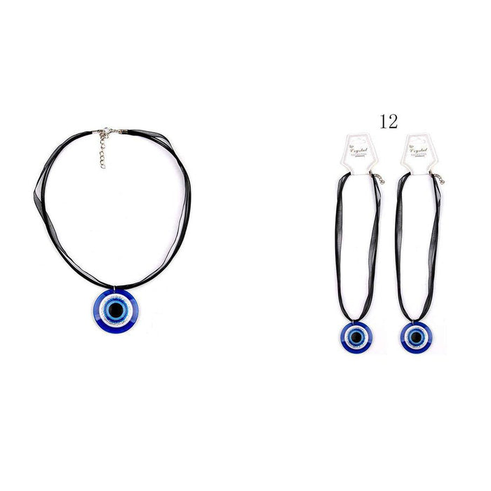 Evil Eye Necklace (YNK - 2244) - TRUECOLOR WHOLESALE