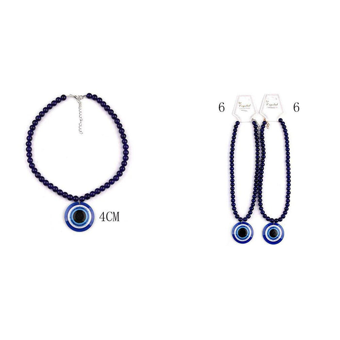 Evil Eye Necklace (YNK - 2245) - TRUECOLOR WHOLESALE