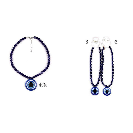 Evil Eye Necklace (YNK - 2245) - TRUECOLOR WHOLESALE