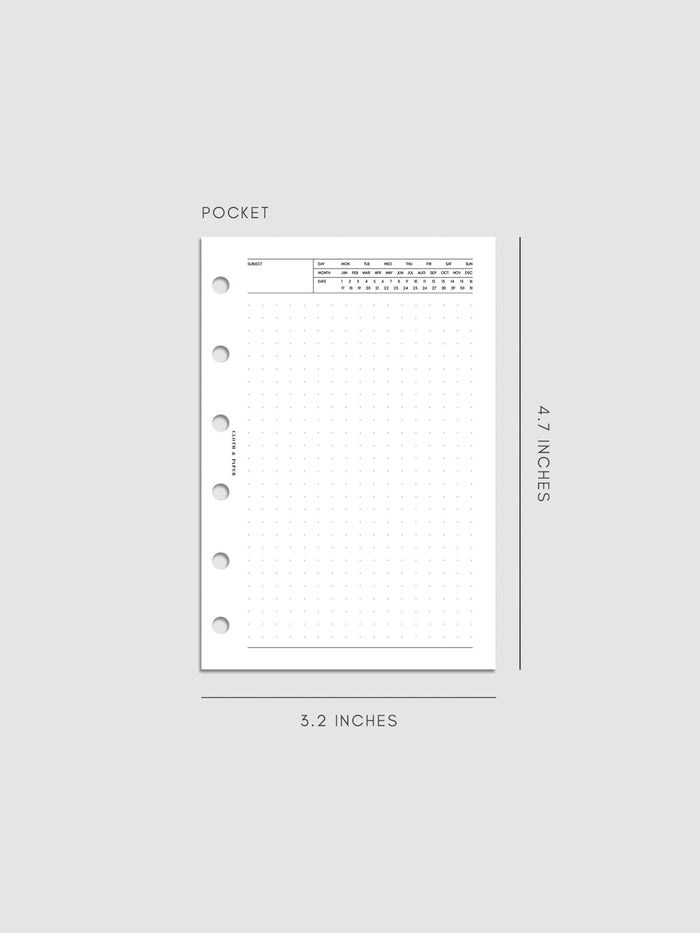 Digital mockup of insert in Pocket.