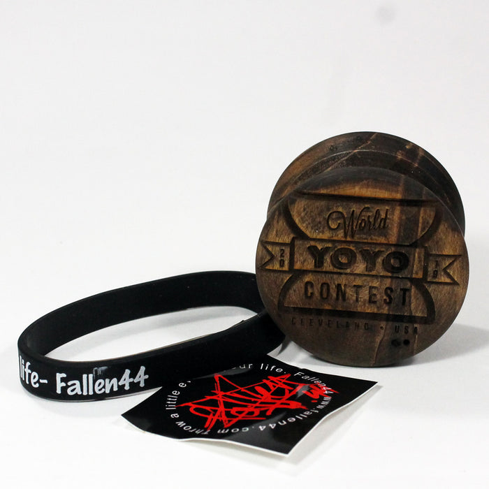 Fallen44 x YoYoSam 2019 World Yo-Yo Contest Ambrosia Maple YoYo with Hard Maple Axle - YoYoSam