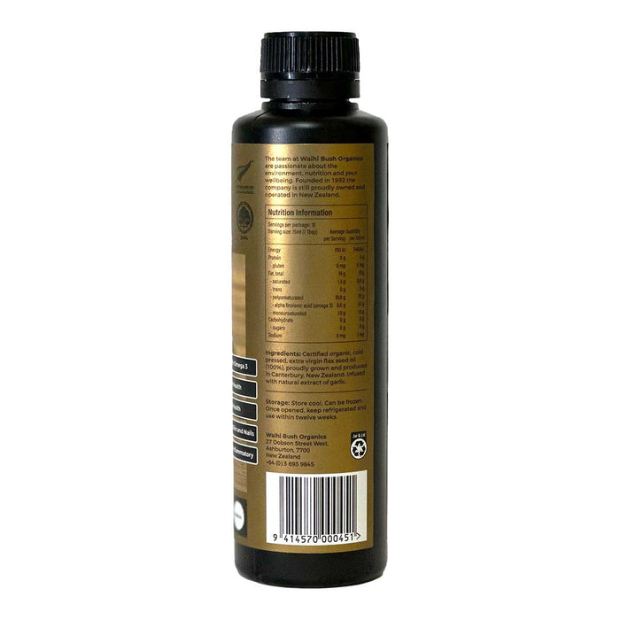 Waihi Bush Flax Seed Oil Garlic _2