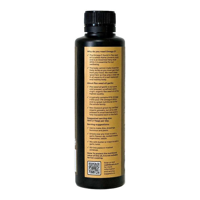 Waihi Bush Flax Seed Oil Garlic _3