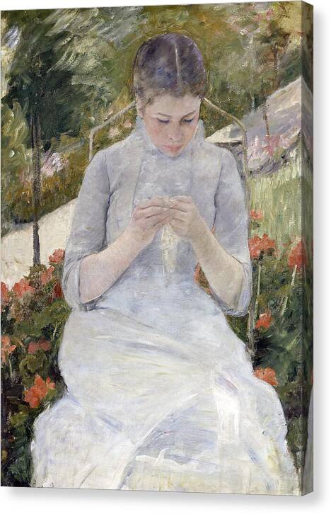 Girl in the Garden - Canvas Print