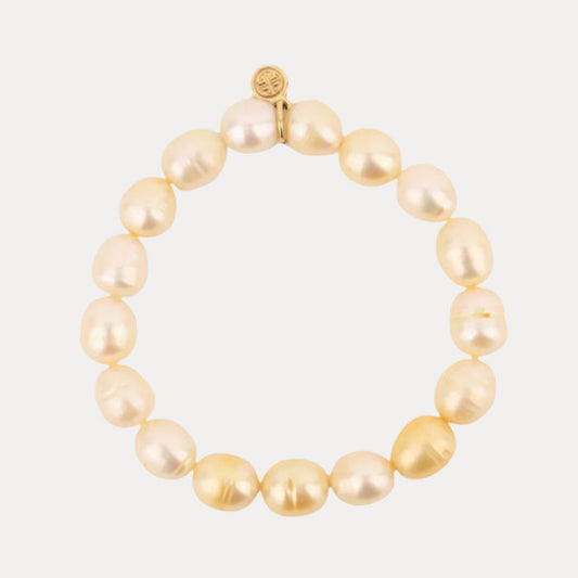 Gold Baroque Pearl Bracelet for Women | BuDhaGirl