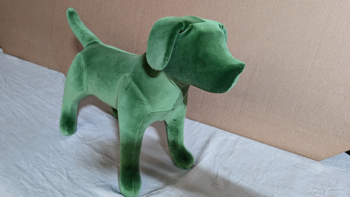 Green Velvet/Velour Dog