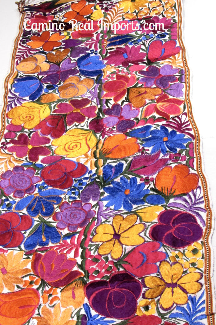 Guatemala Floral Embroidered Table Runner GFR001