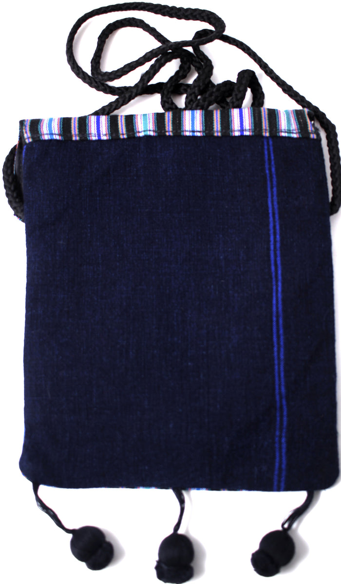 GUATEMALA SHOULDER BAG PASSPORT PURSE  HAND CRAFTED w/ TASSLES GPB005