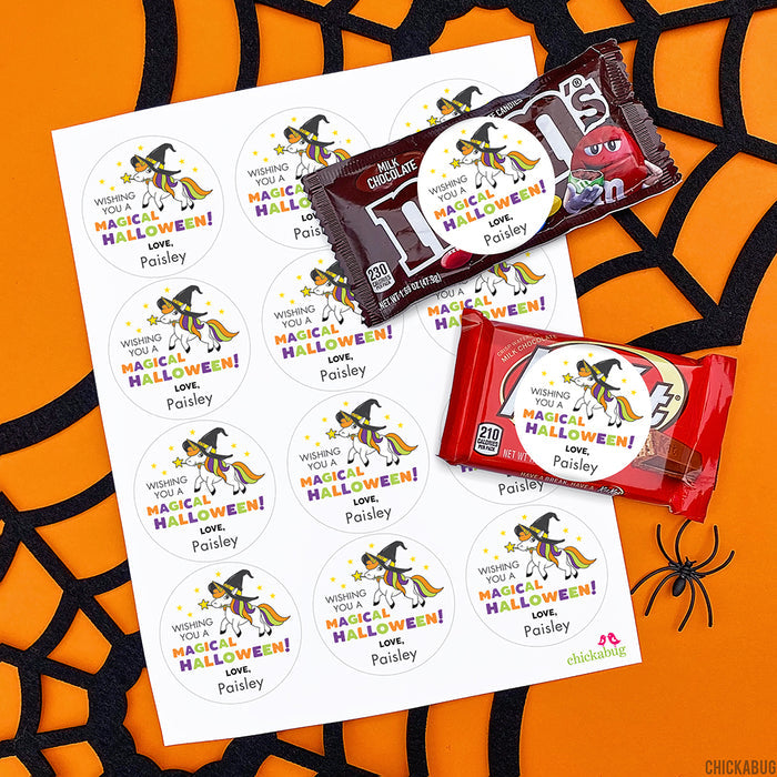 Halloween Unicorn Stickers