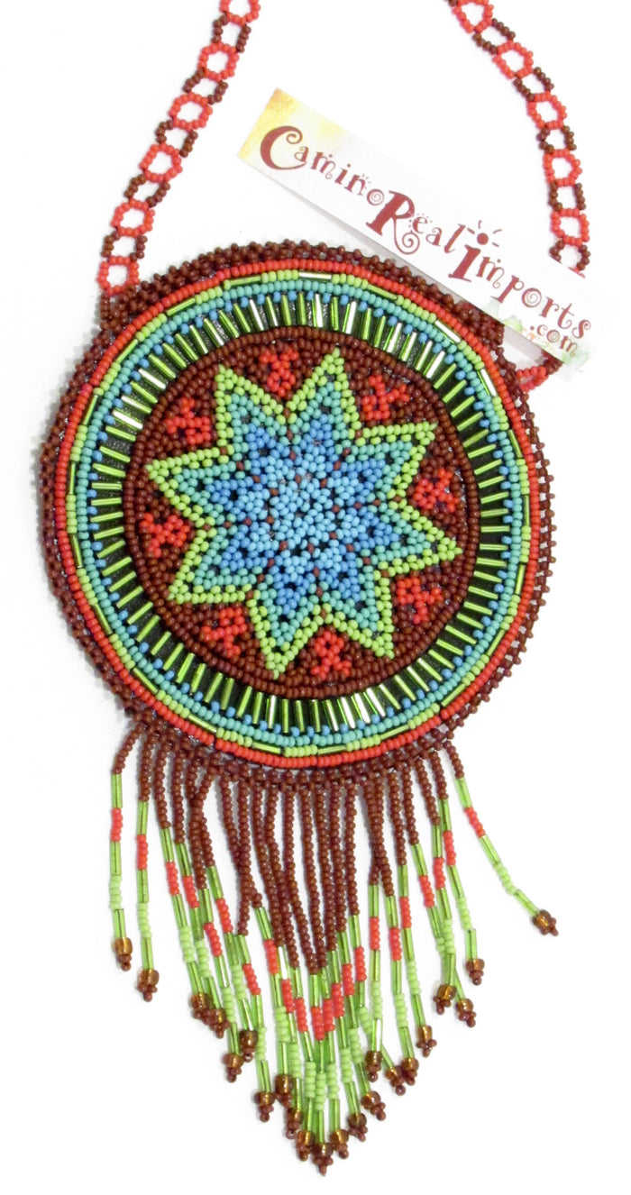 HAND MADE BEADED MEDICINE POUCH BMP005