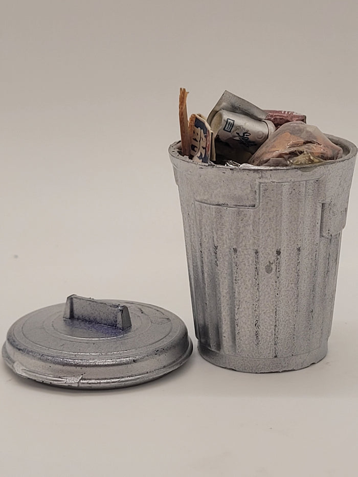 Handmade Trash Can with Lid