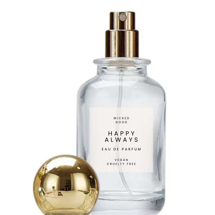 Happy Always Perfume | A Warm + Woodsy Red Berry Scent