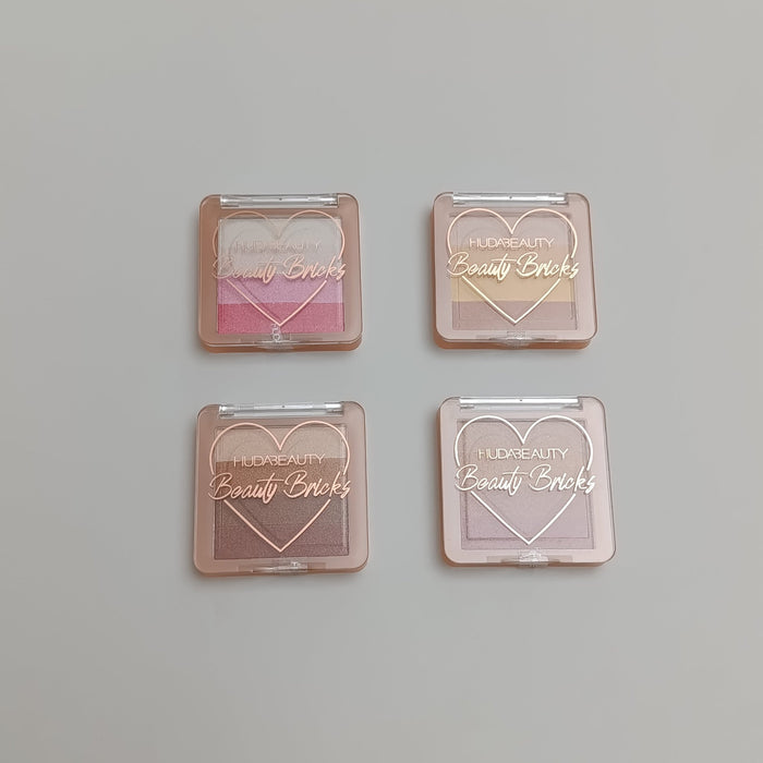 HUDA Beauty Beauty Bricks – Shimmer & Glow Palette - Lotshop.pk
