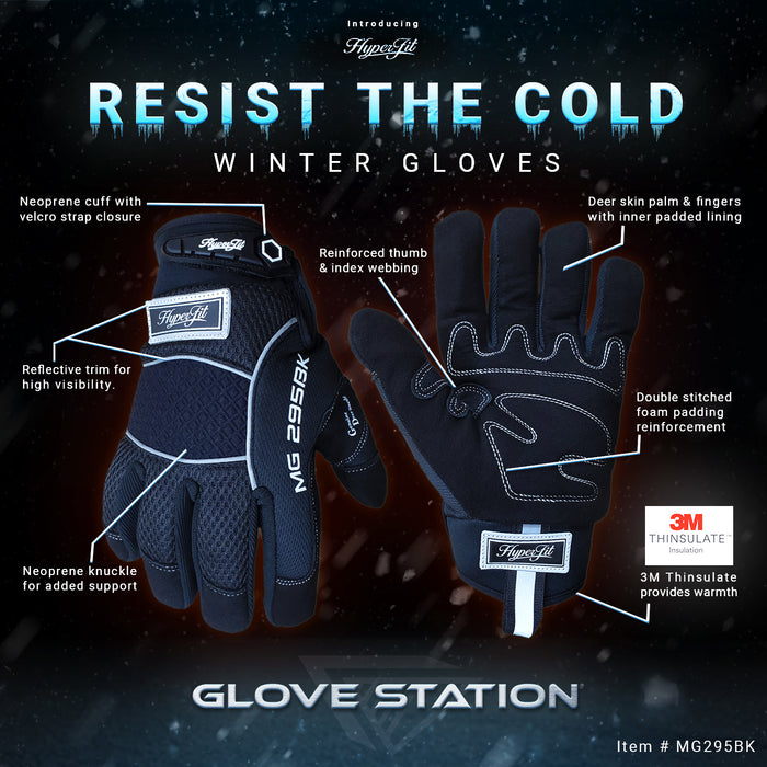 HYPERFIT- Industrial Warmth Gloves BLACK