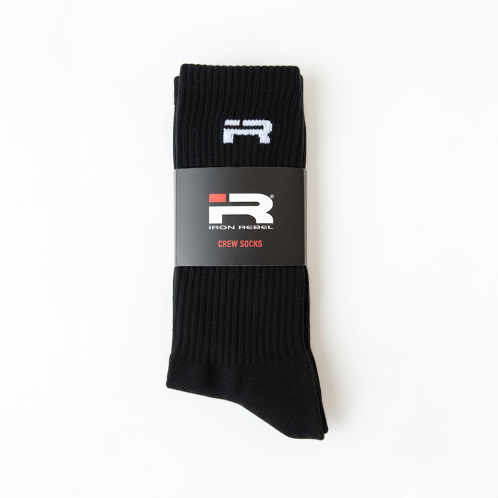 IR Logo Crew Socks (Black)