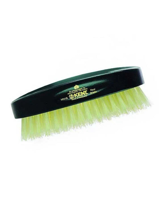 Kent Mens Brush Rectangular White Bristles Ebonywood - MN1B