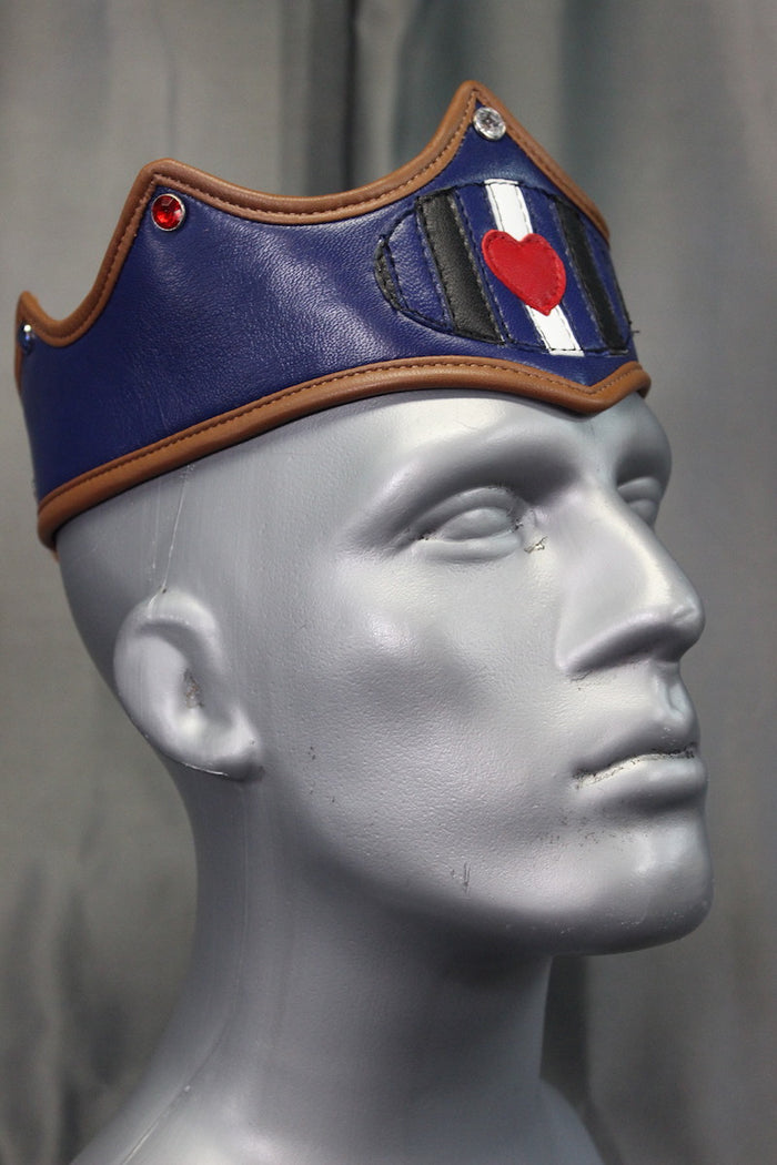 Leather Pride Flag Crown