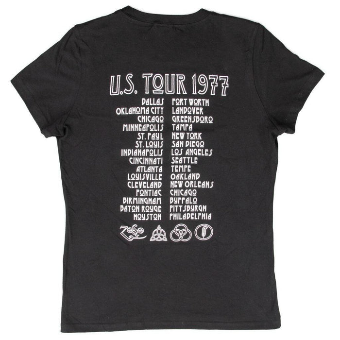 Led Zeppelin 1977 American Tour Juniors T-shirt-tvso