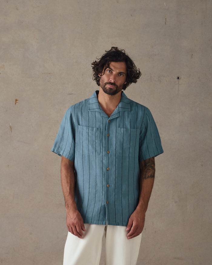 Linen Stripe Shirt