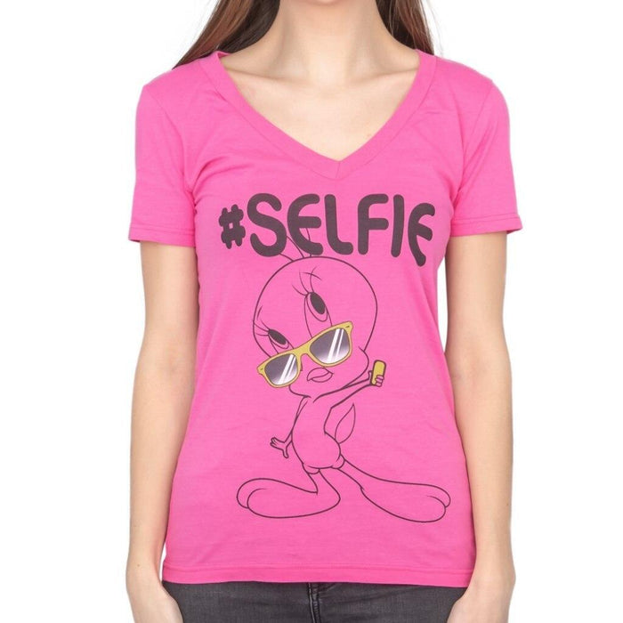 Looney Tunes Tweety #Selfie T-Shirt-tvso