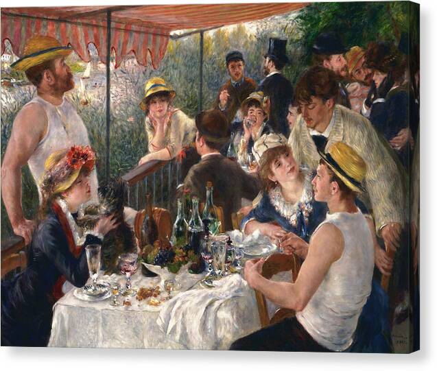 Luncheon of the Boating Party - Canvas Print