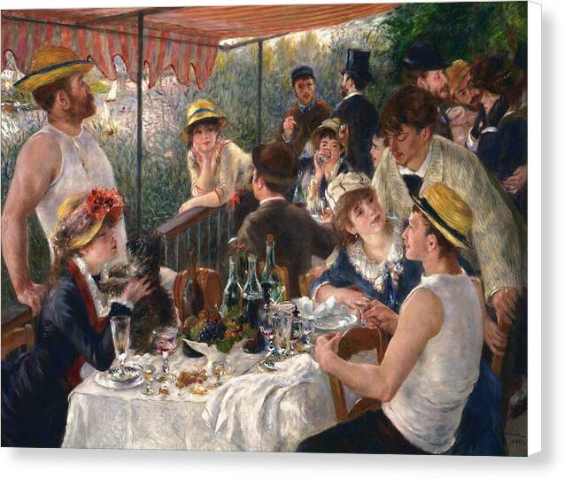 Luncheon of the Boating Party - Canvas Print