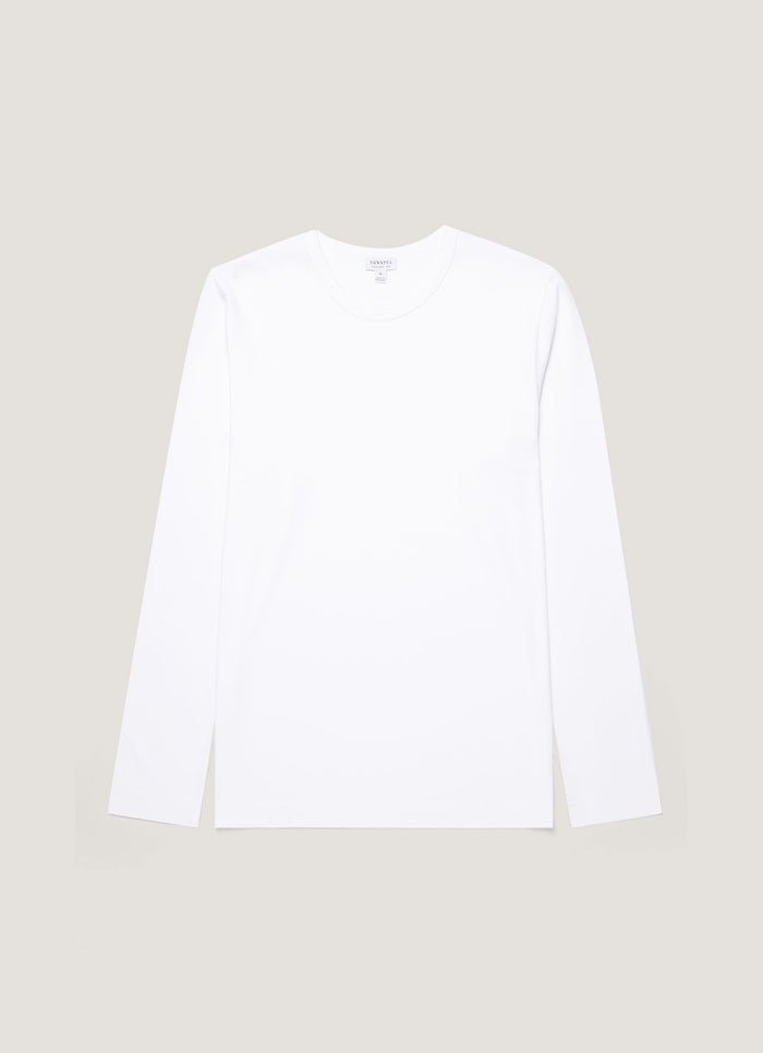 Men's Long Sleeve Heavyweight Jersey T-shirt in White