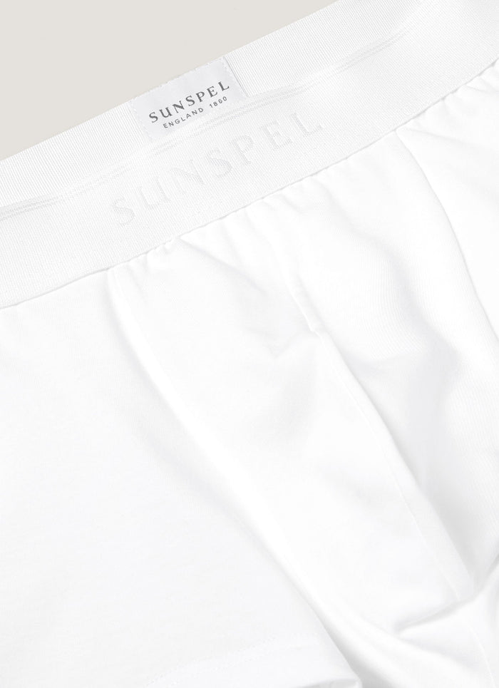 Men's Stretch Cotton Trunks 3-Pack in White