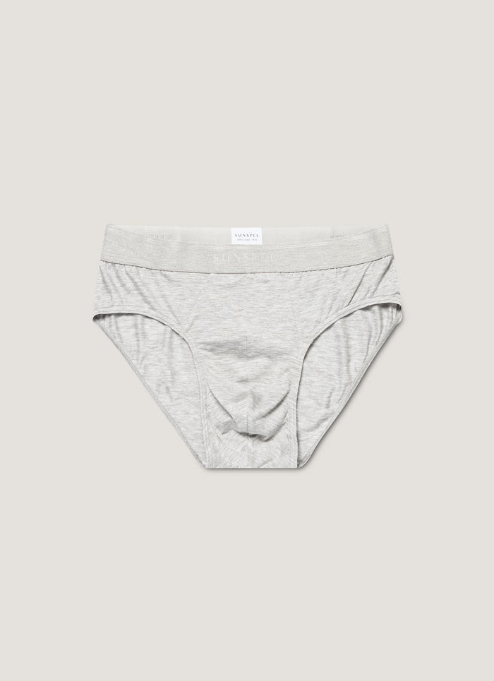 Men's Tencel™ Briefs in Grey Melange