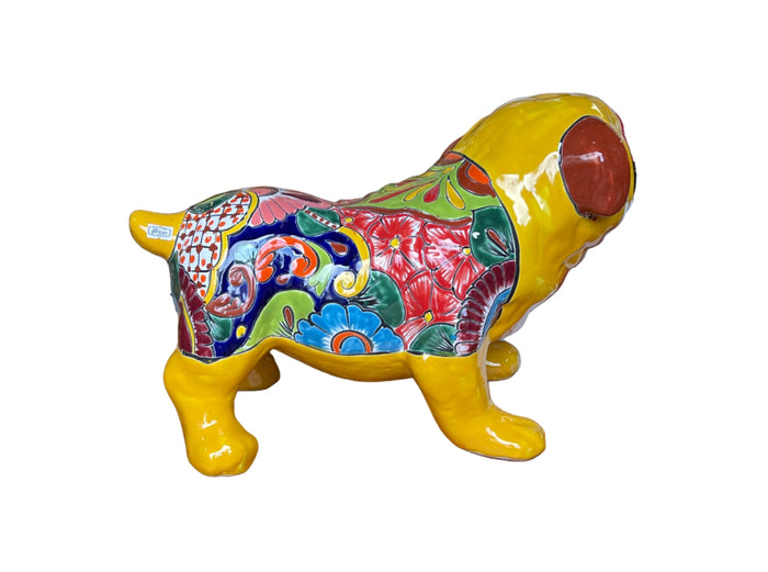 MEXICAN TALAVERA POTTERY BULLDOG TBD002