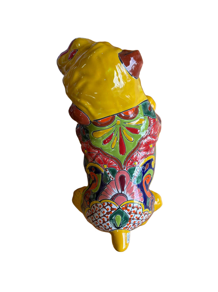 MEXICAN TALAVERA POTTERY BULLDOG TBD002