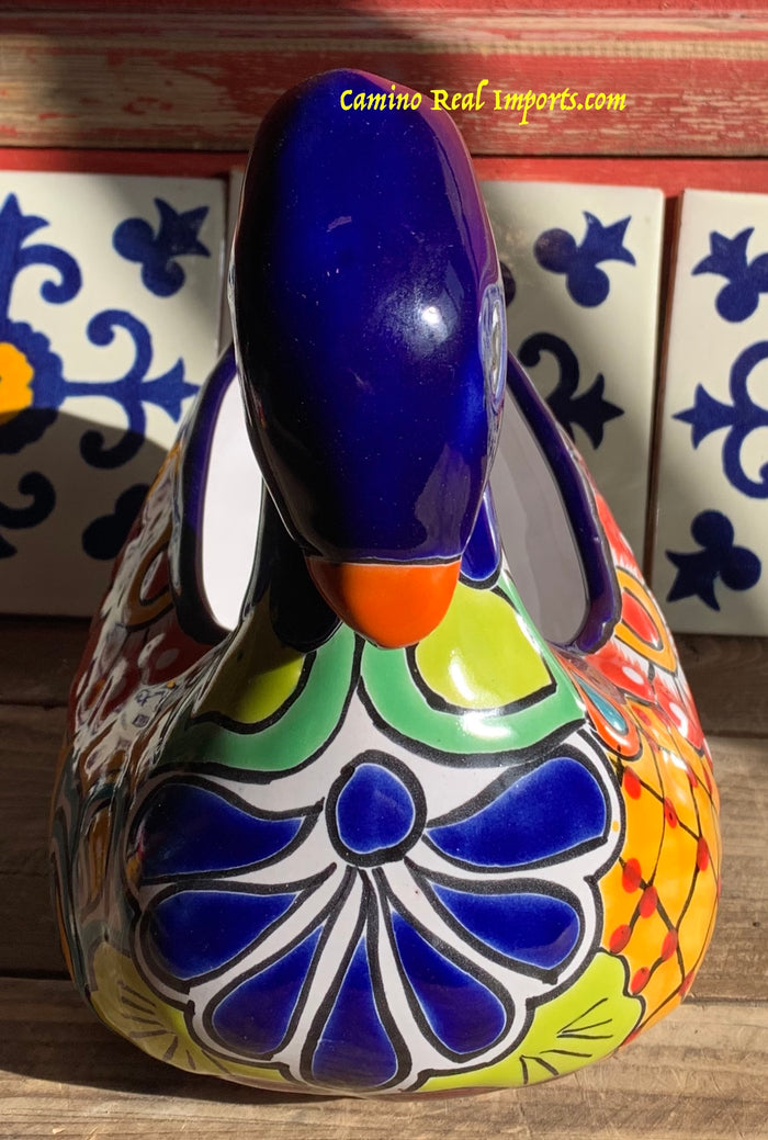 Mexican Talavera Pottery Swan TPS004