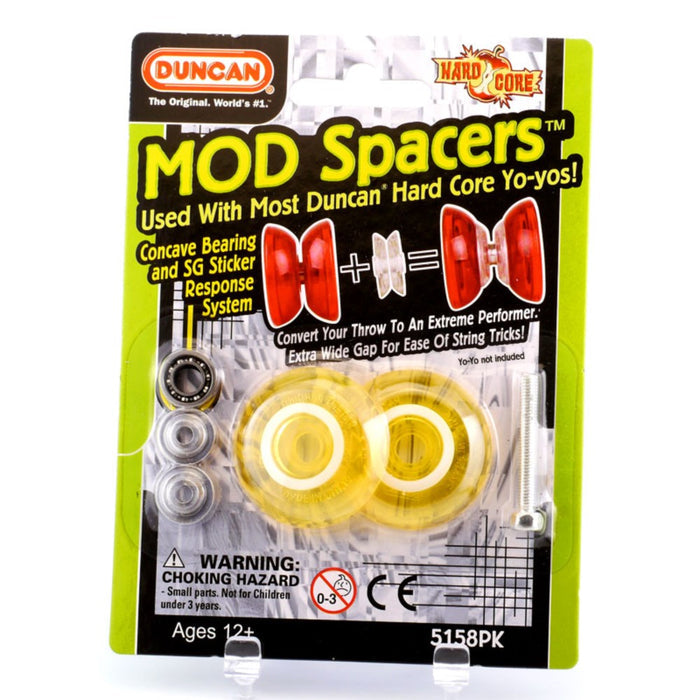 MOD Spacers for Duncan Yo-Yo's with Large C Bearing, SG Sticker Response system - YoYoSam