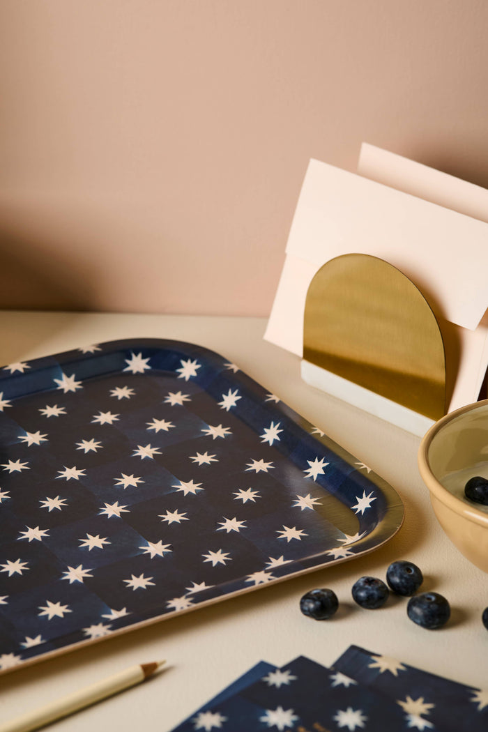 Navy Star Medium Tray | Wanderlust Paper Co