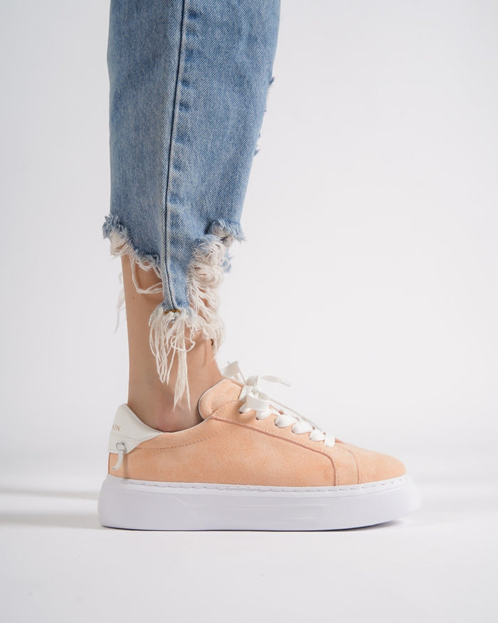 Node High Street Women's Salmon Sneakers Suede Edition (8)