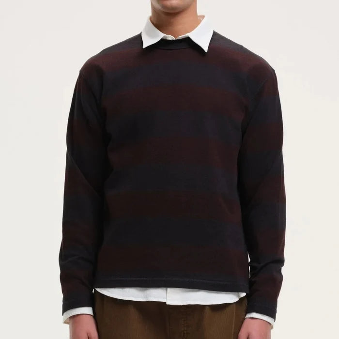 Obel Sweatshirt in Black/Burgundy