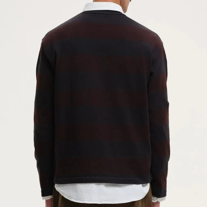 Obel Sweatshirt in Black/Burgundy