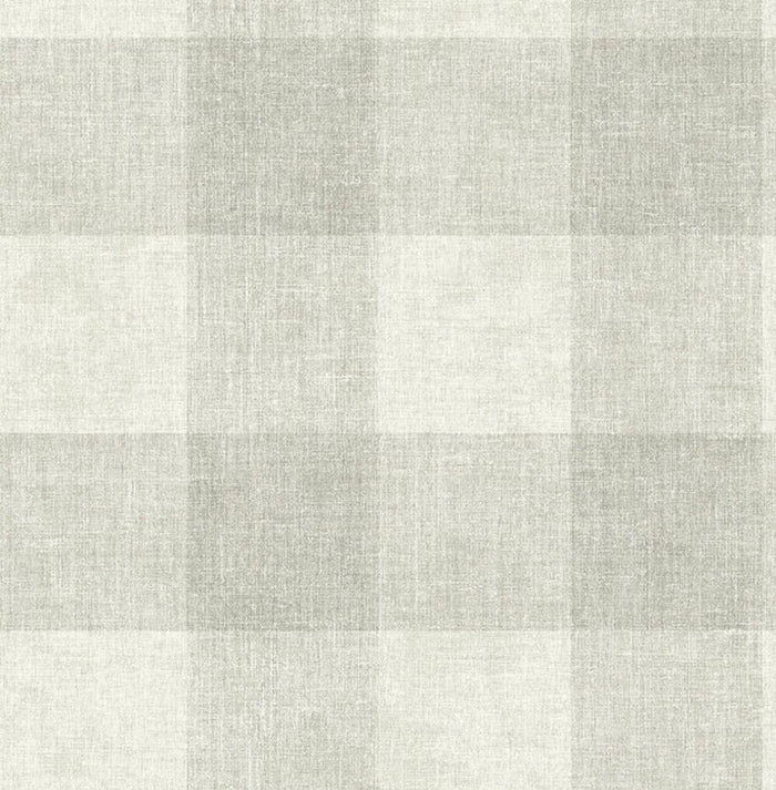 Oversized Grey Checks Unpasted Wallpaper