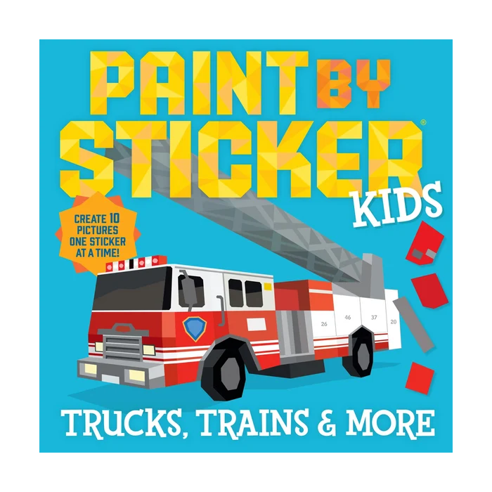 Paint by Sticker Kids: Trucks, Trains & More