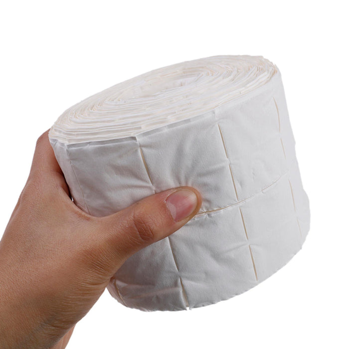 Paper roll nail wipes