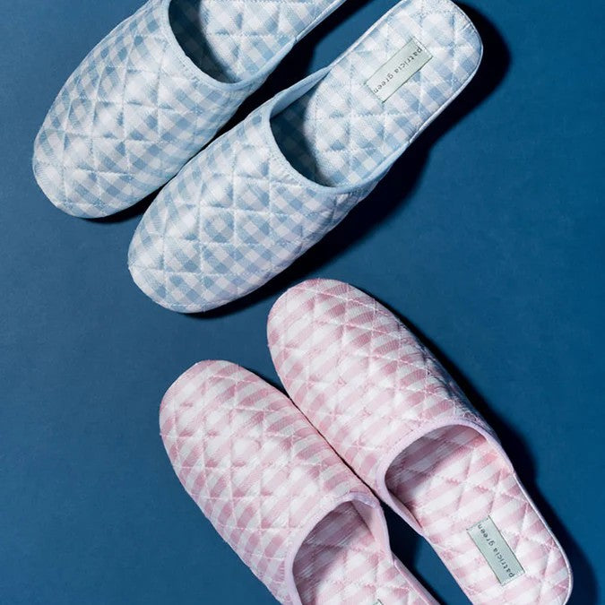 Patricia Green Sari Silk Check Slipper